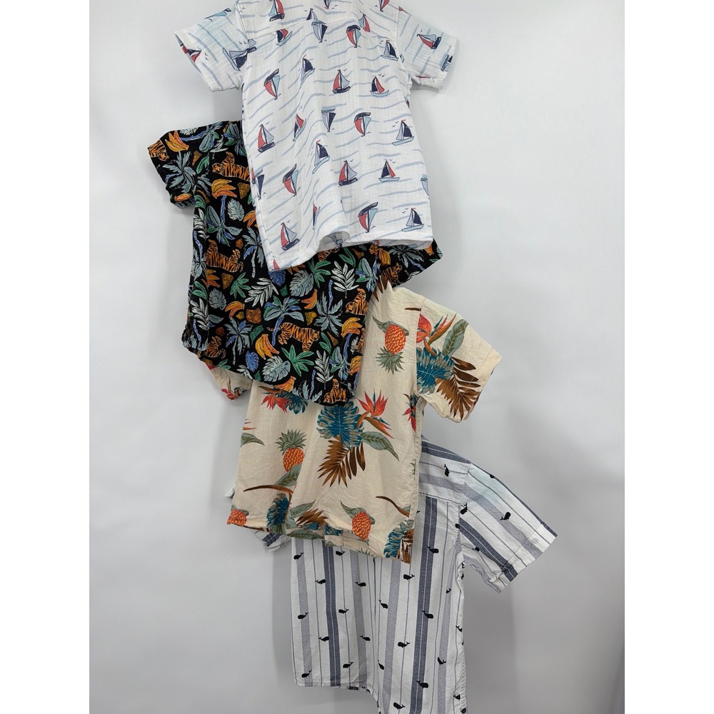 Boys 4T Shirt Bundle of 4 Cruise Beach Resortwear Tropical - Picture 7 of 8